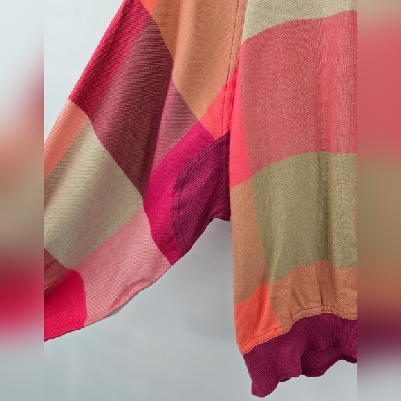 Free People Sugar Cookie Flannel Pajama Sweatshirt. Color Warm Combo. Size Small - Picture 5 of 11